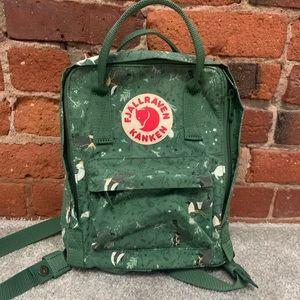 Fjallraven Kanken Art Mini Backpack - Green Fable